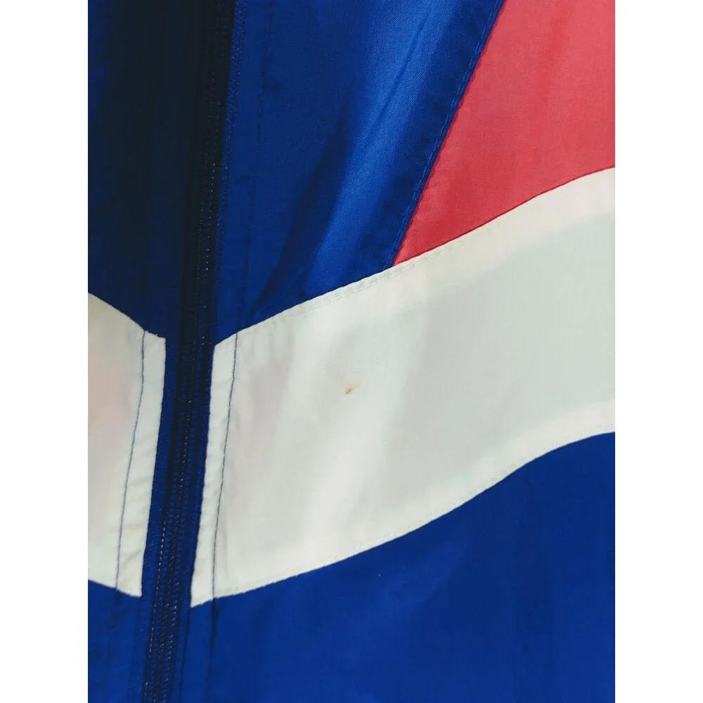 Vintage Nike Jacket Adult S/M Windbreaker Pink Blue Colorblock 80s